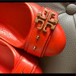 Rare Tory Burch Orange Flats